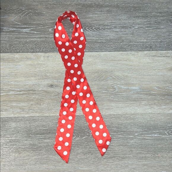 Red polka dot purse bag twilly - Picture 1 of 1